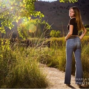 Atar’d State jeans 27 inch waist, flare out at bottom